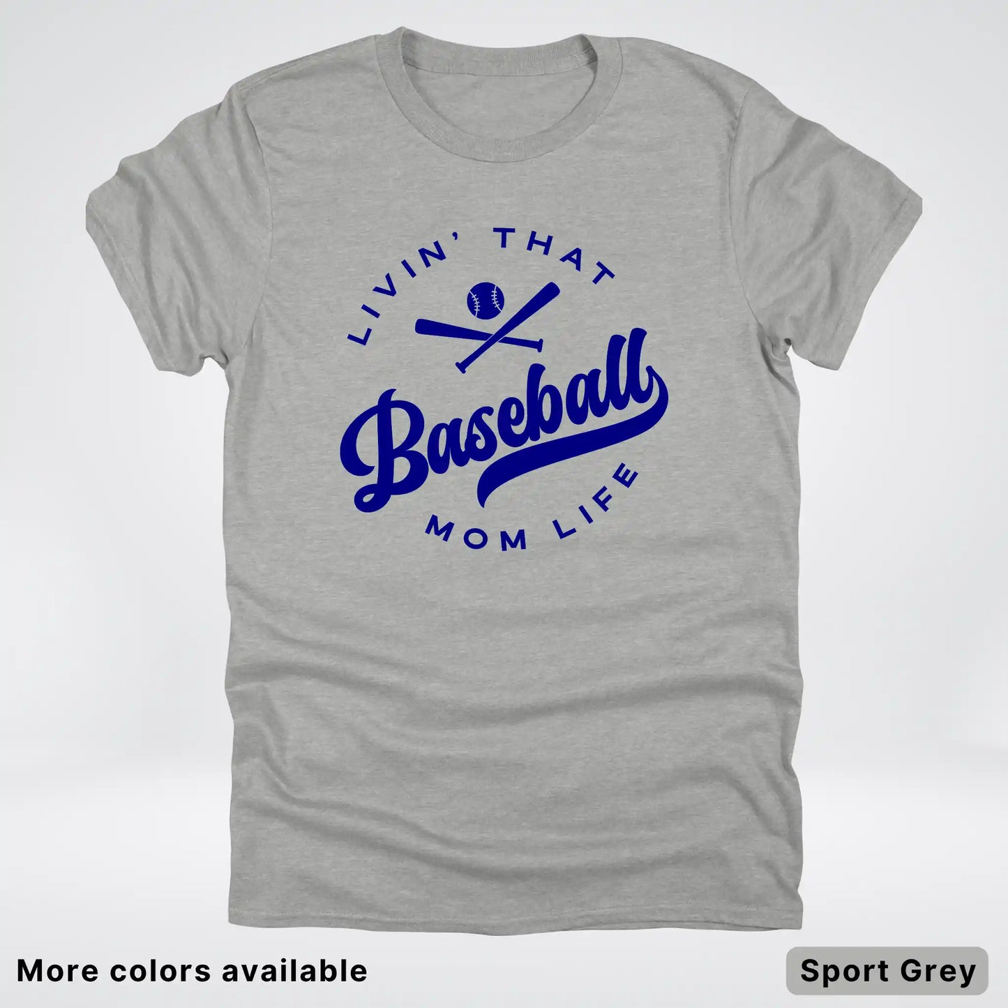 Livin' That Baseball Mom Life - Navy Design -T-Shirt