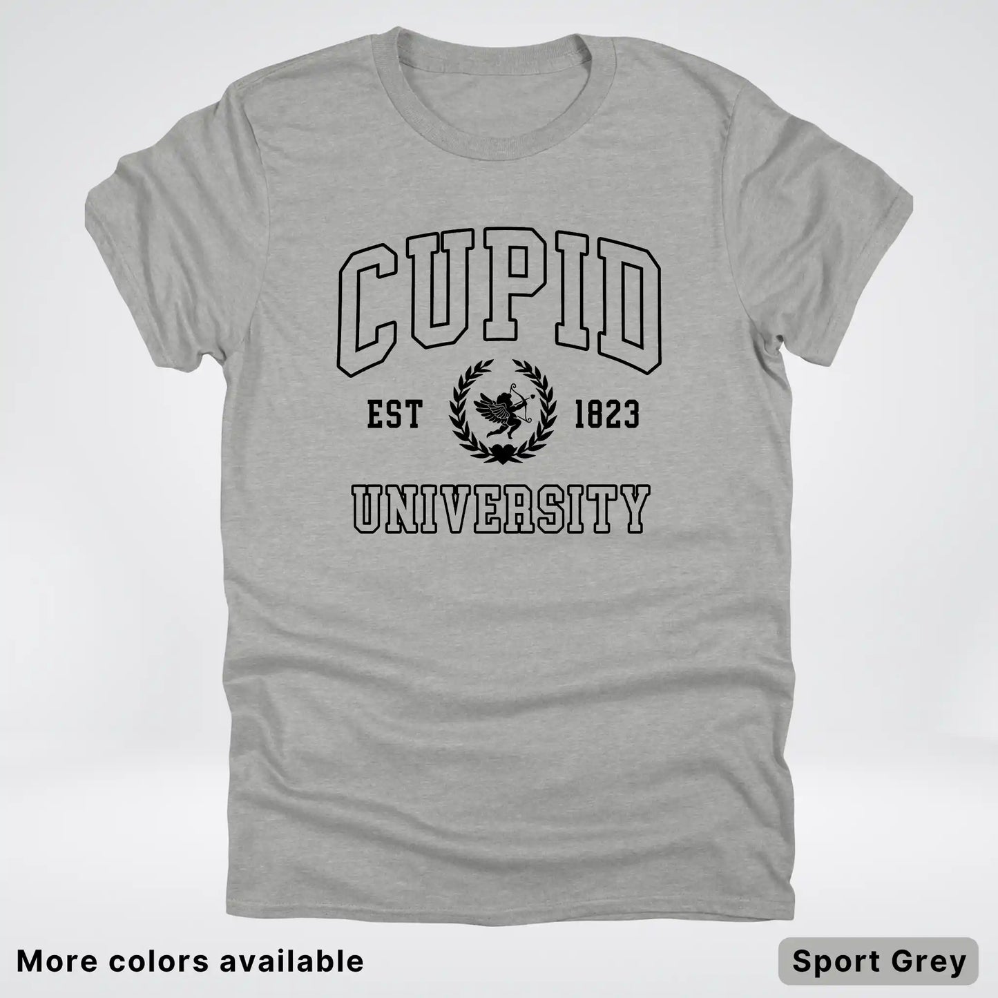 Cupid University Est 1823 - Black Design - T-Shirt