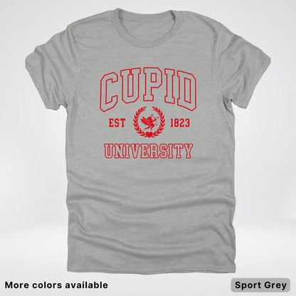 Cupid University Est 1823 - Red Design - T-Shirt