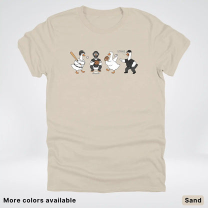 Baseball Goose Squad – Funny Baseball Goose Graphic T-Shirt