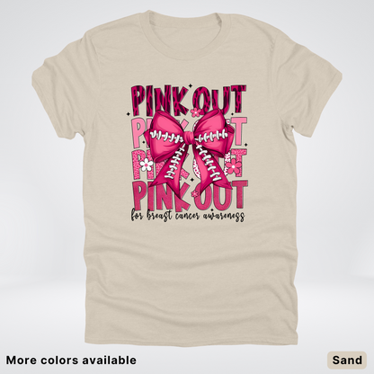 Coquette Football Laced Pink Out - T-Shirt