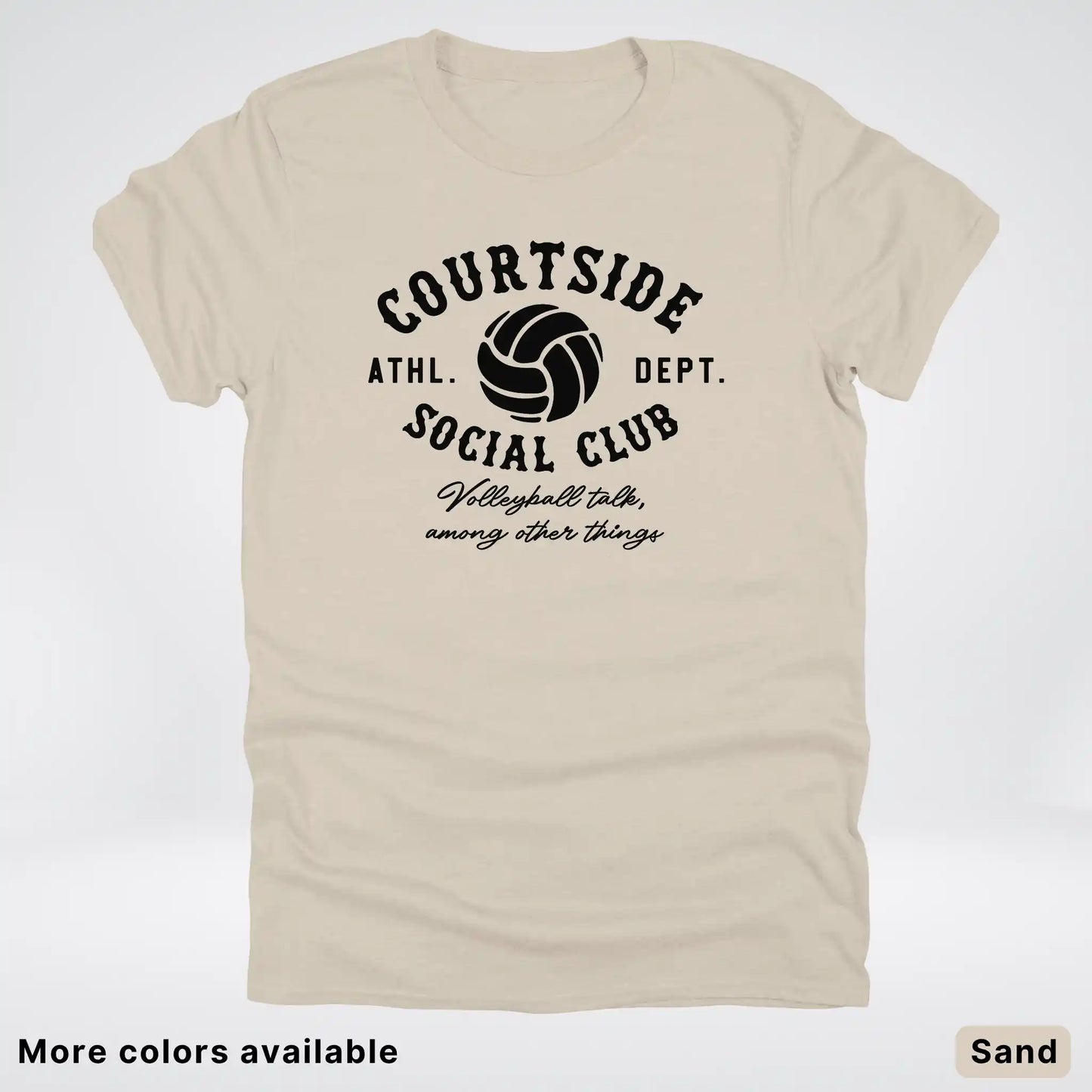 Courtside Social Club – Black Design – Volleyball - T-Shirt