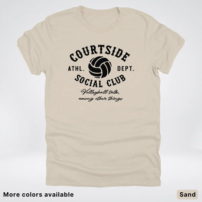 Courtside Social Club – Black Design – Volleyball - T-Shirt