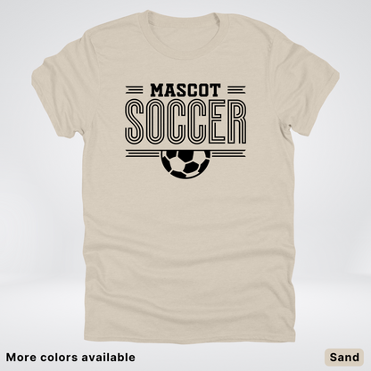 Custom Mascot – Black Design 15 - Soccer T-Shirt