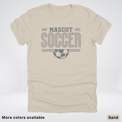 Custom Mascot – Gray Design 14 - Soccer T-Shirt