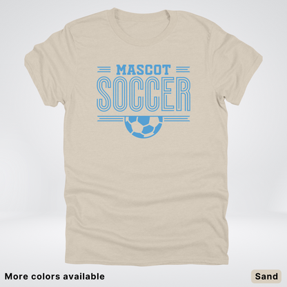 Custom Mascot – Light Blue Design 23 - Soccer T-Shirt