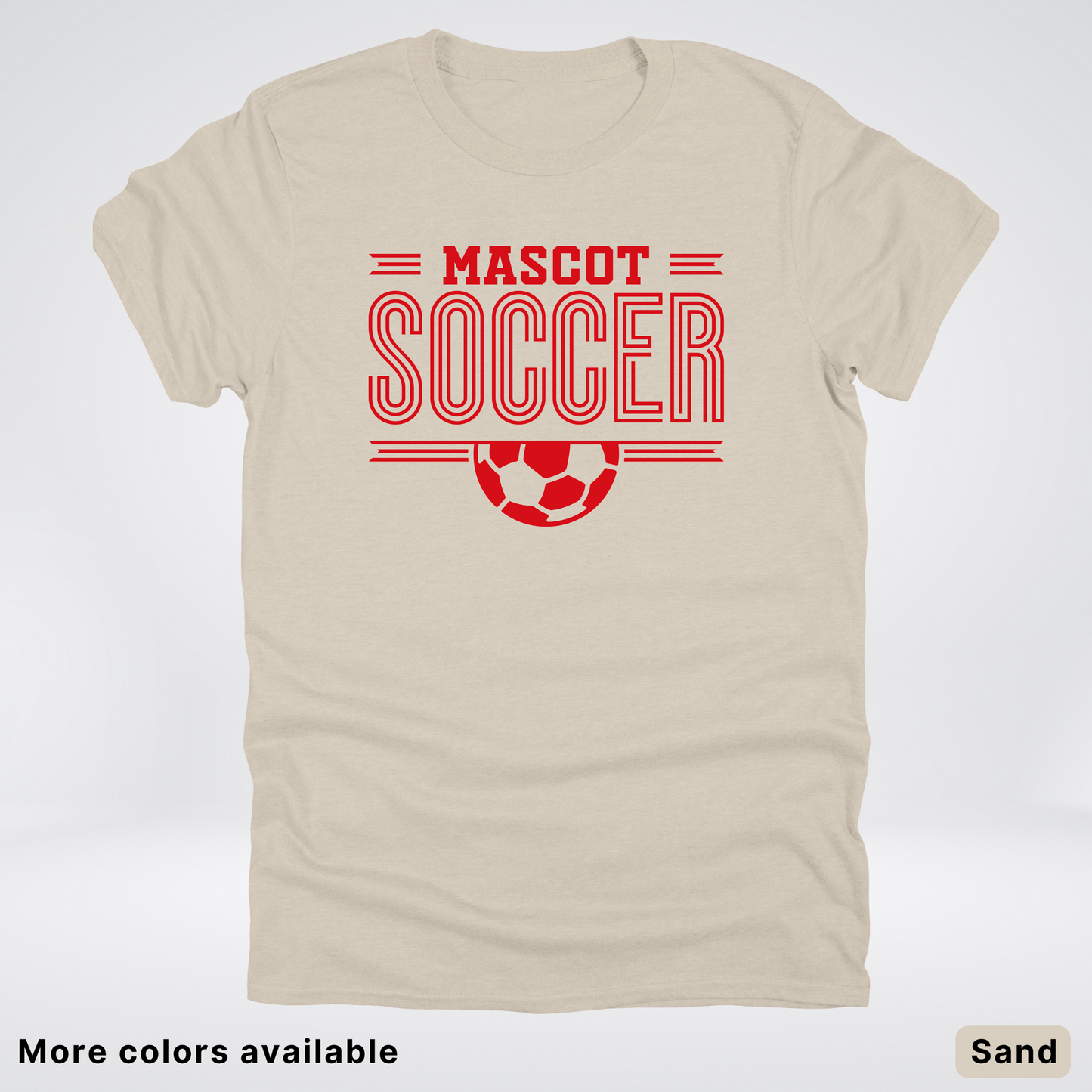 Custom Mascot – Red Design 18 - Soccer T-Shirt