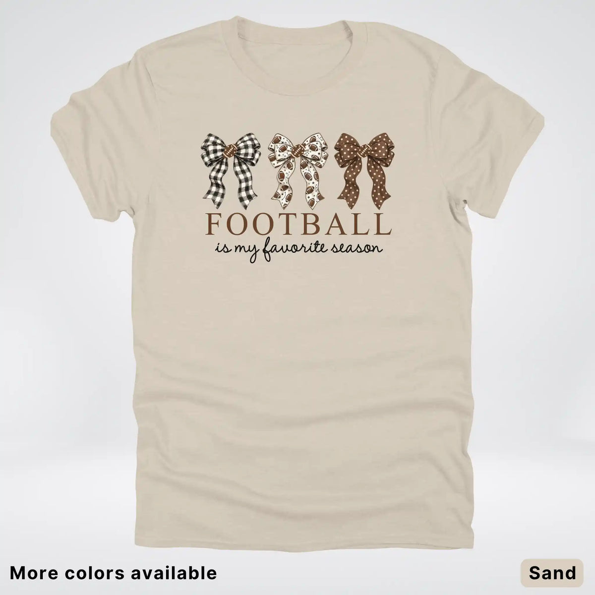 Football Is My Favorite Season – Game Day Bow T-Shirt