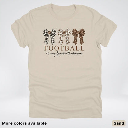 Football Is My Favorite Season – Game Day Bow T-Shirt
