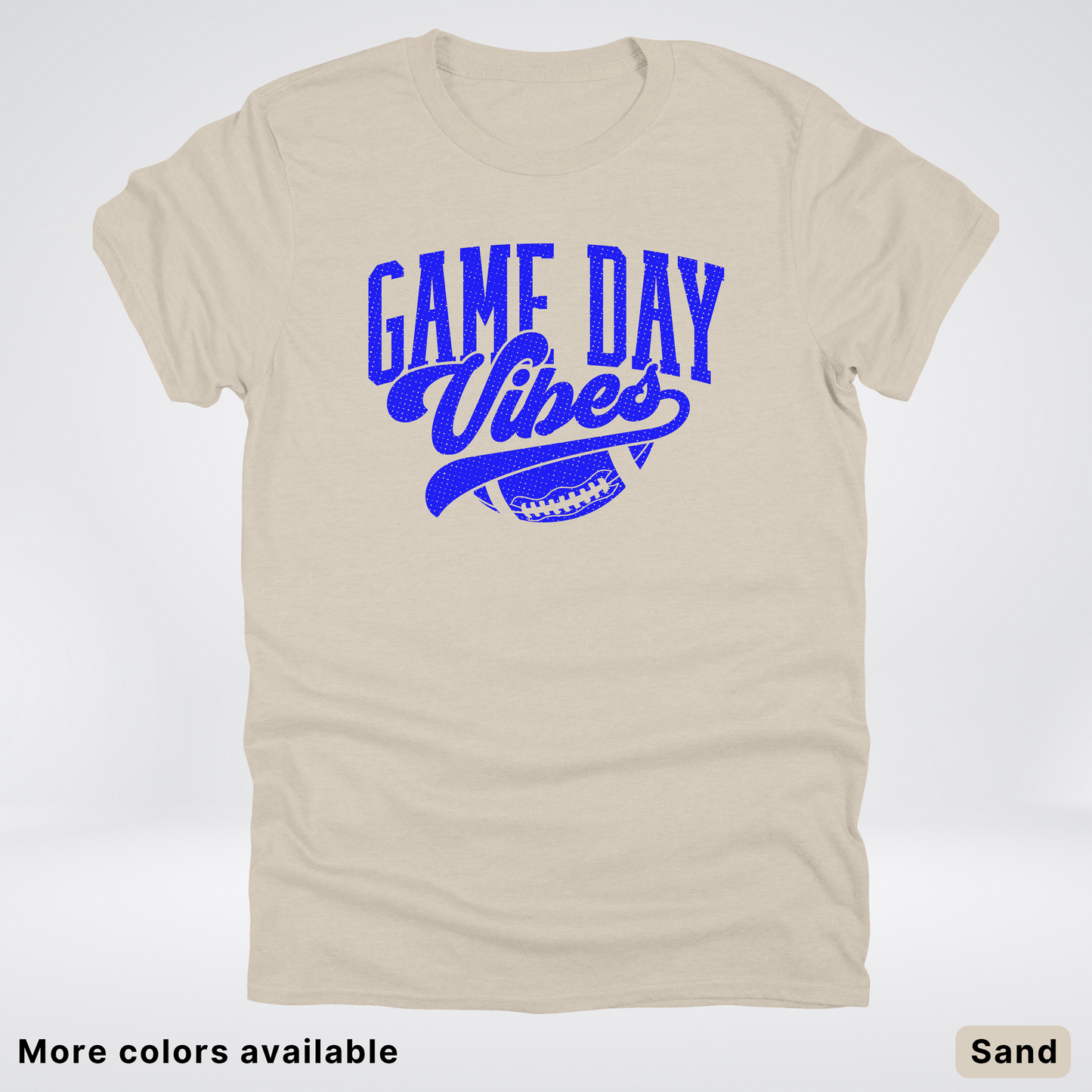 Game Day Vibes - Blue Design - Football T-Shirt