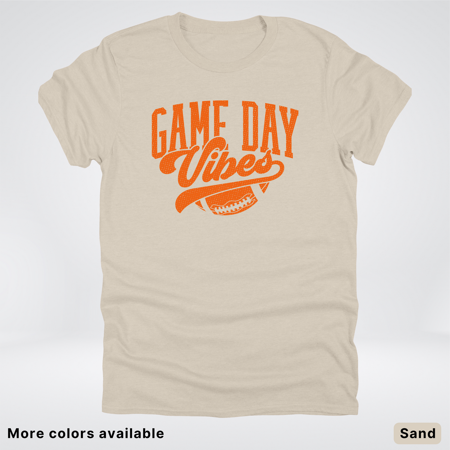 Game Day Vibes – Orange Design - Football  - T-Shirt