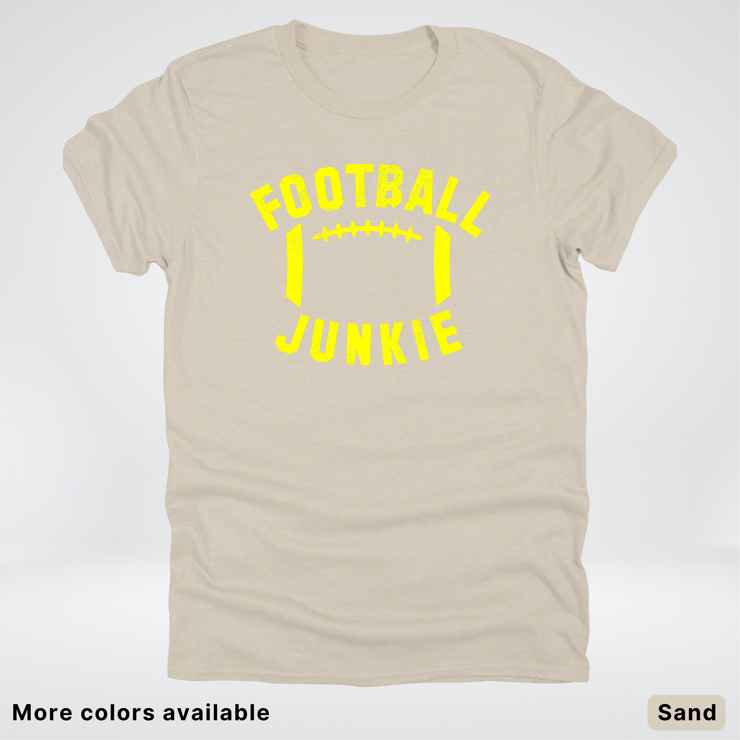 Football Junkie – Yellow Design - T-Shirt