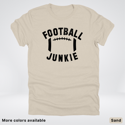 Football Junkie – Black Design - T-Shirt