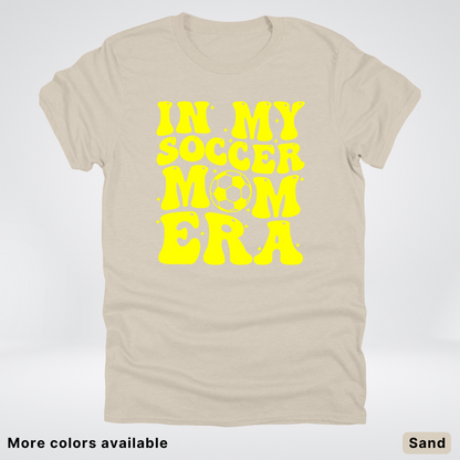 In My Soccer Mom Era – Yellow Design - T-Shirt