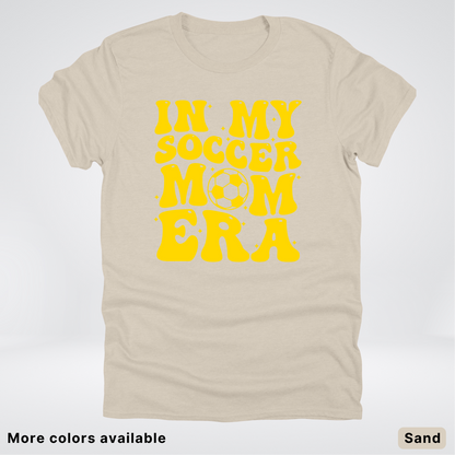 In My Soccer Mom Era – Gold Design - T-Shirt