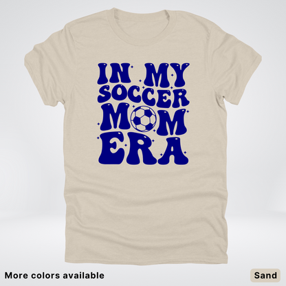 In My Soccer Mom Era – Navy Design - T-Shirt