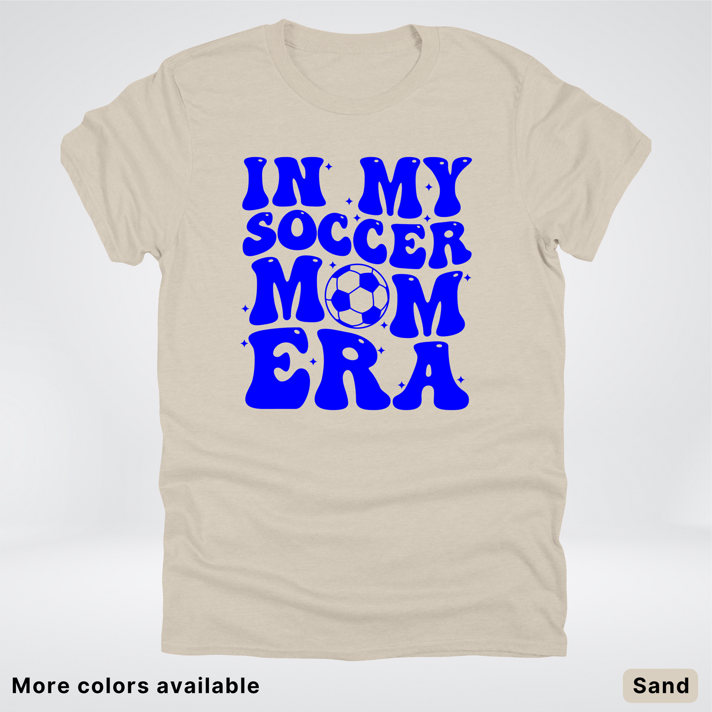 In My Soccer Mom Era – Blue Design - T-Shirt