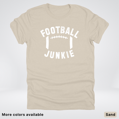Football Junkie – White Design - T-Shirt