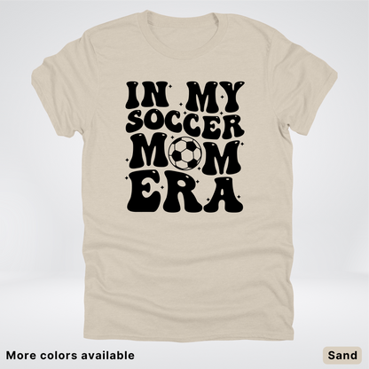 In My Soccer Mom Era – Black Design - T-Shirt