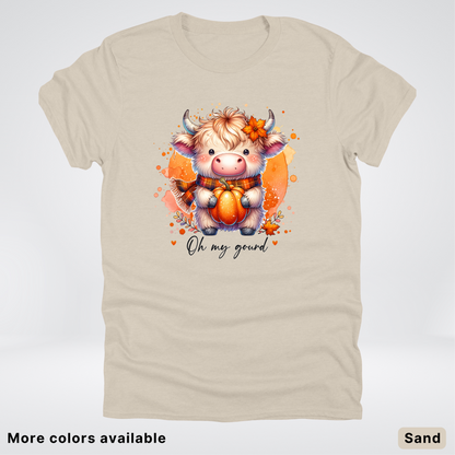 Oh My Gourd Small Cow Calf Pumpkin - T-Shirt