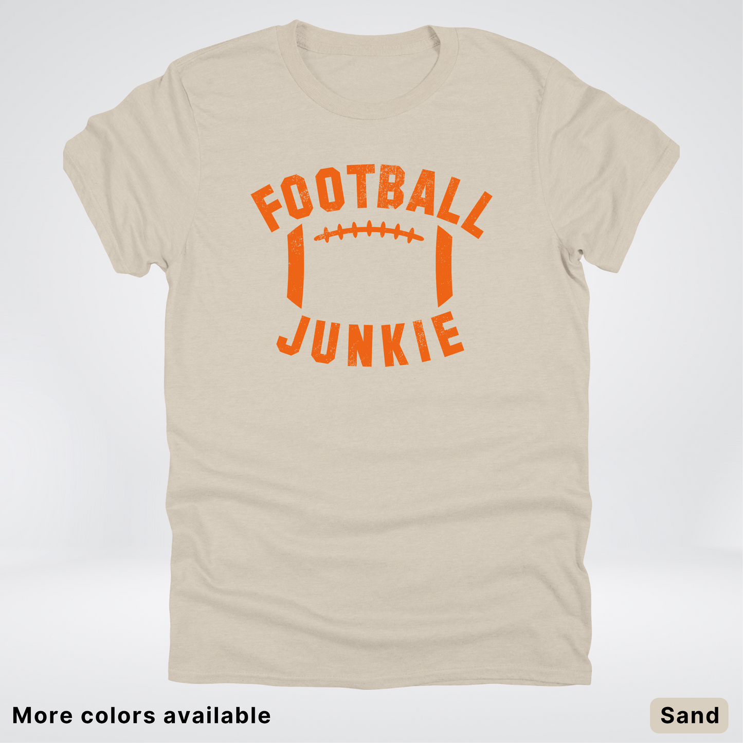 Football Junkie – Orange Design - T-Shirt