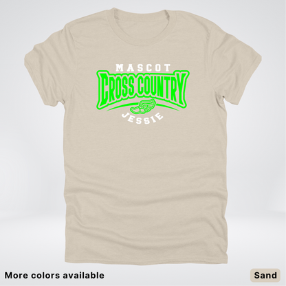 Custom Mascot & Name – Green Design – Cross Country 09 - T-Shirt