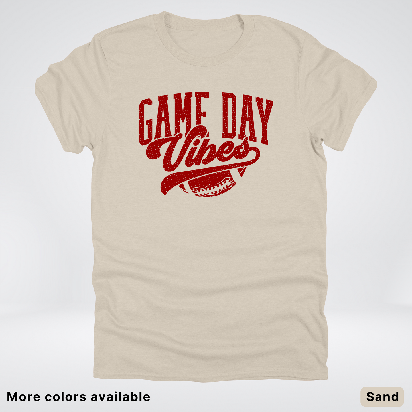 Game Day Vibes –Maroon Design - Football - T-Shirt