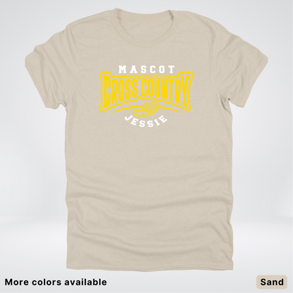 Custom Mascot & Name – Gold Design – Cross Country 06 - T-Shirt
