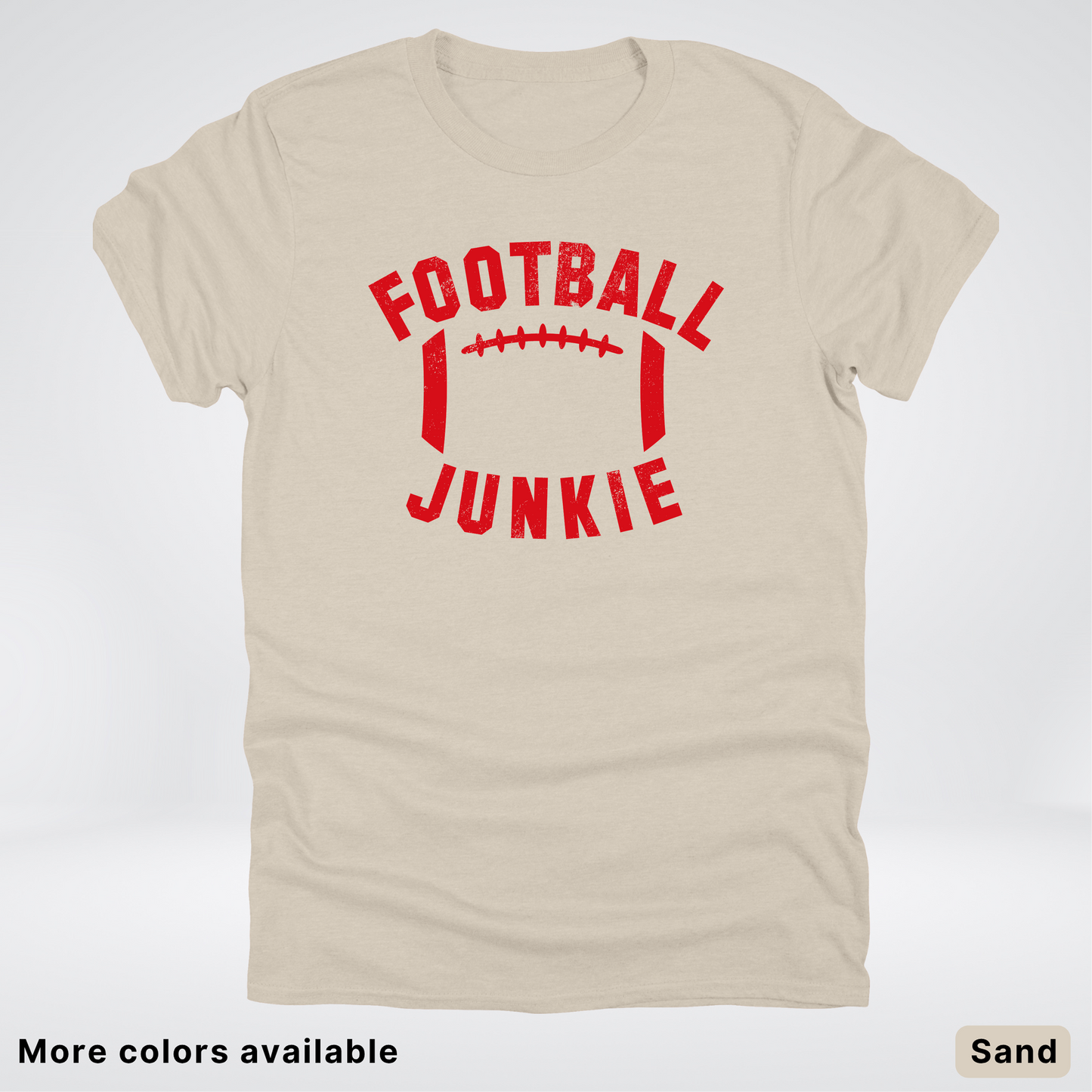 Football Junkie – Red Design - T-Shirt
