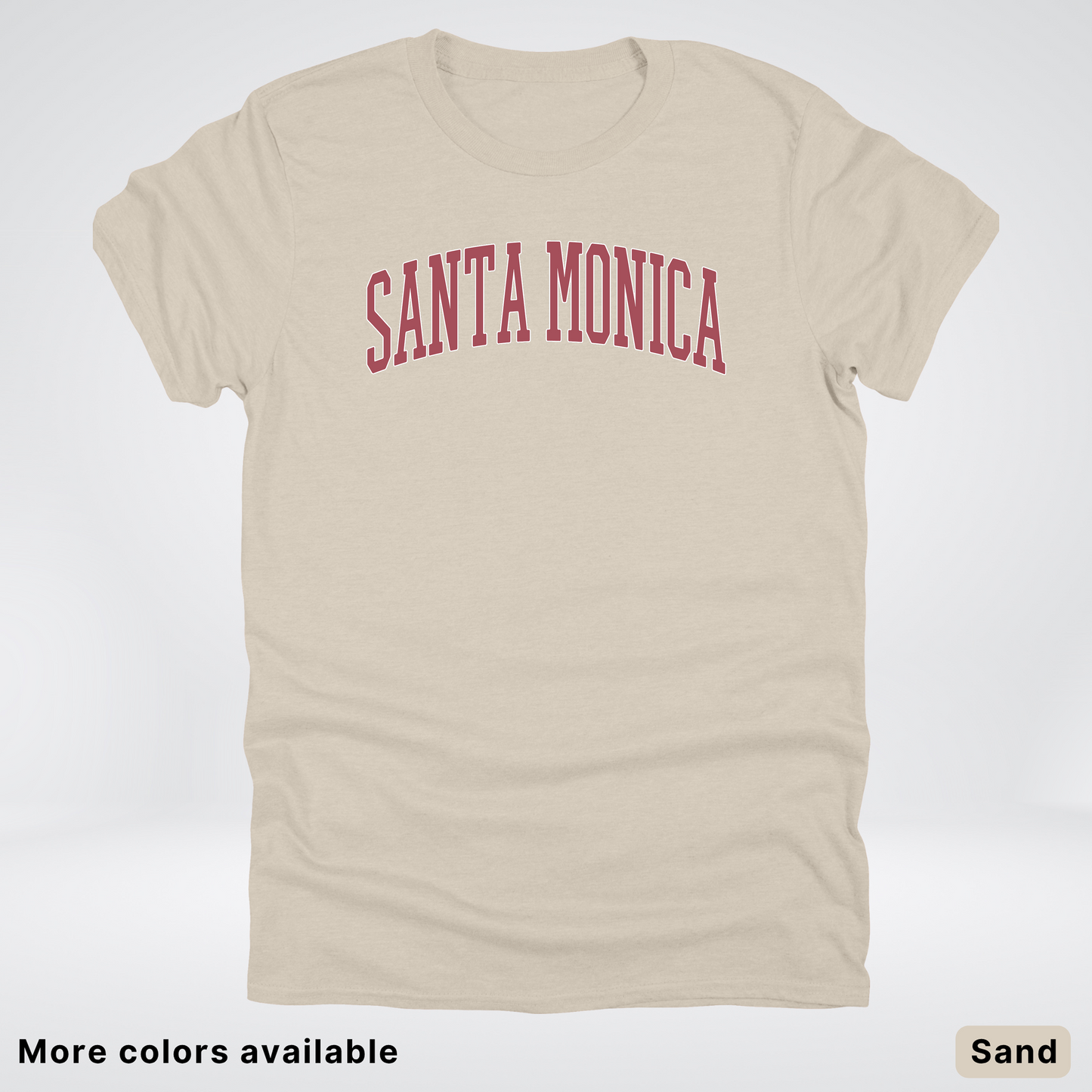 Santa Monica Destination - Red Design - T-Shirt