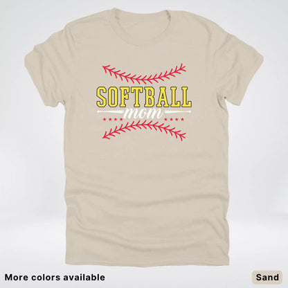 Softball Mom - White Design - T-Shirt