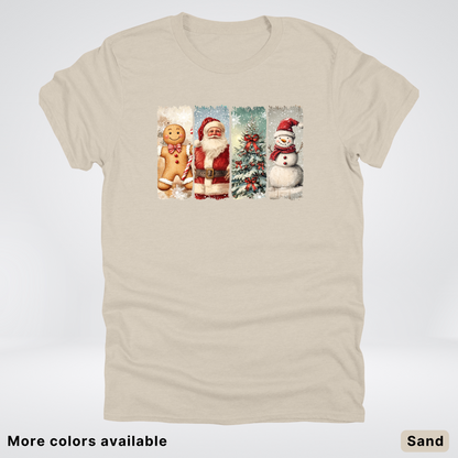 Vintage Christmas Quartet - T-Shirt