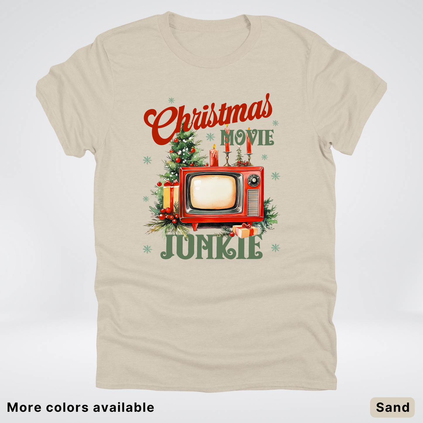 Vintage Christmas Movie Lover - T-Shirt