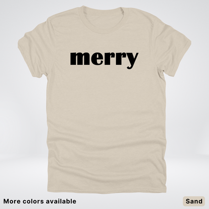 Merry - Black Design - T-Shirt