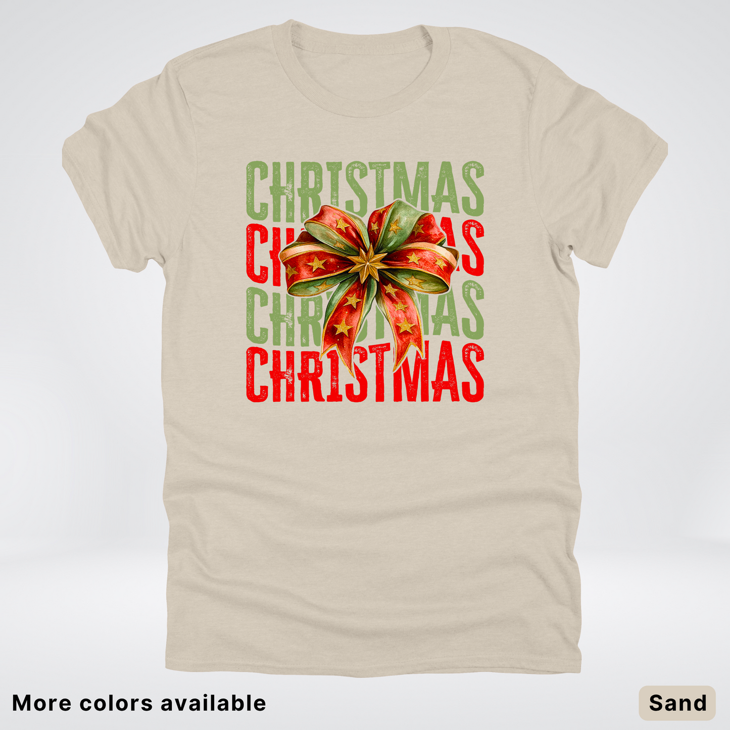 Christmas Star Bow - T-Shirt