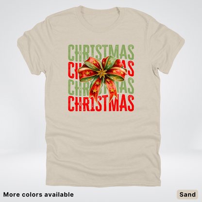 Christmas Star Bow - T-Shirt