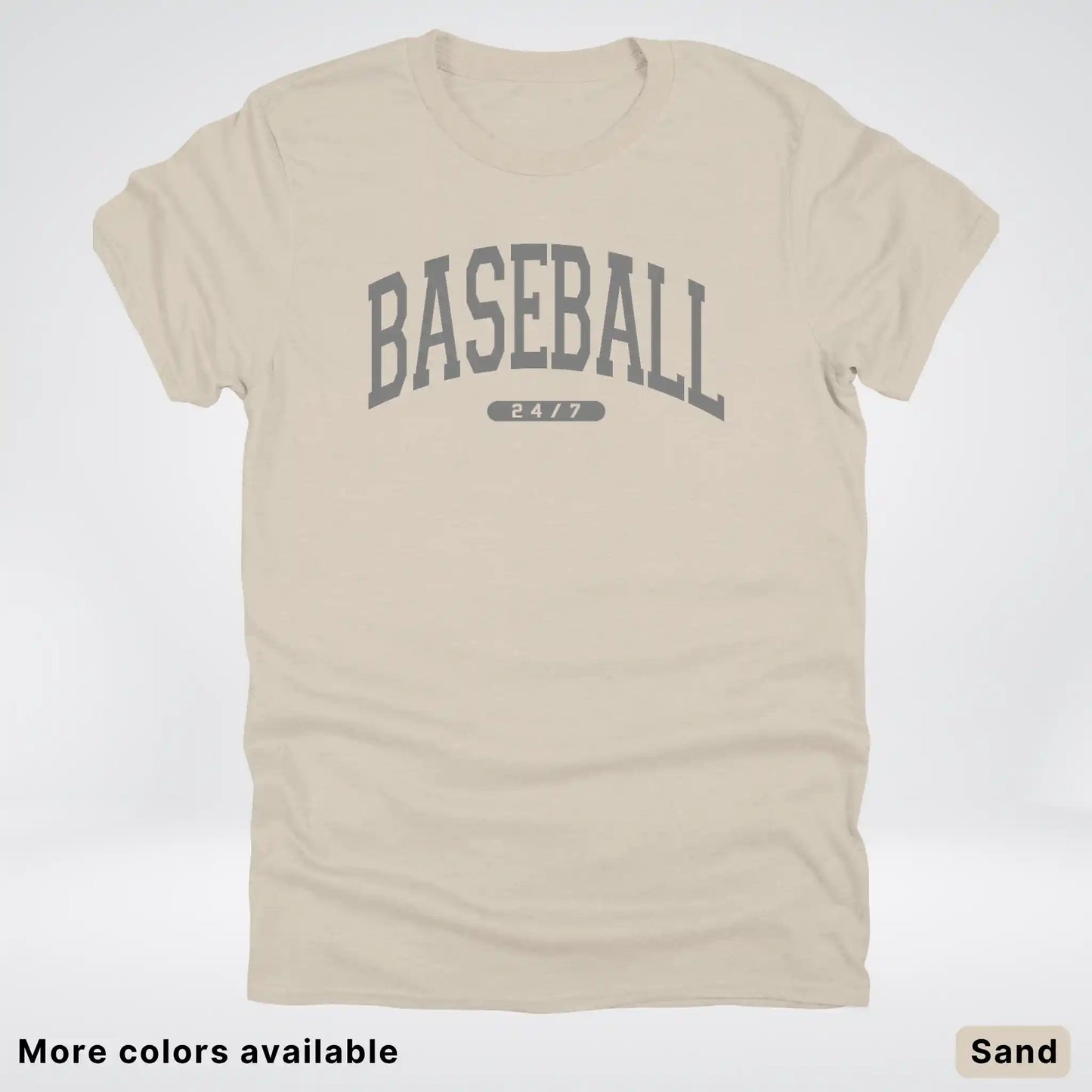 Baseball 24/7 – Gray Design - T-Shirt