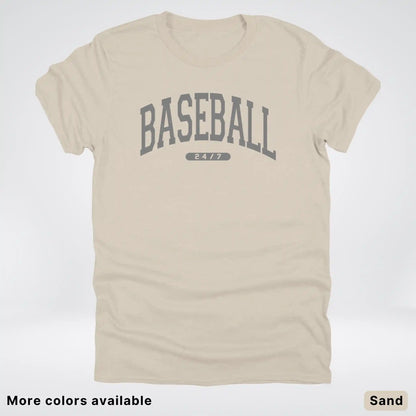 Baseball 24/7 – Gray Design - T-Shirt