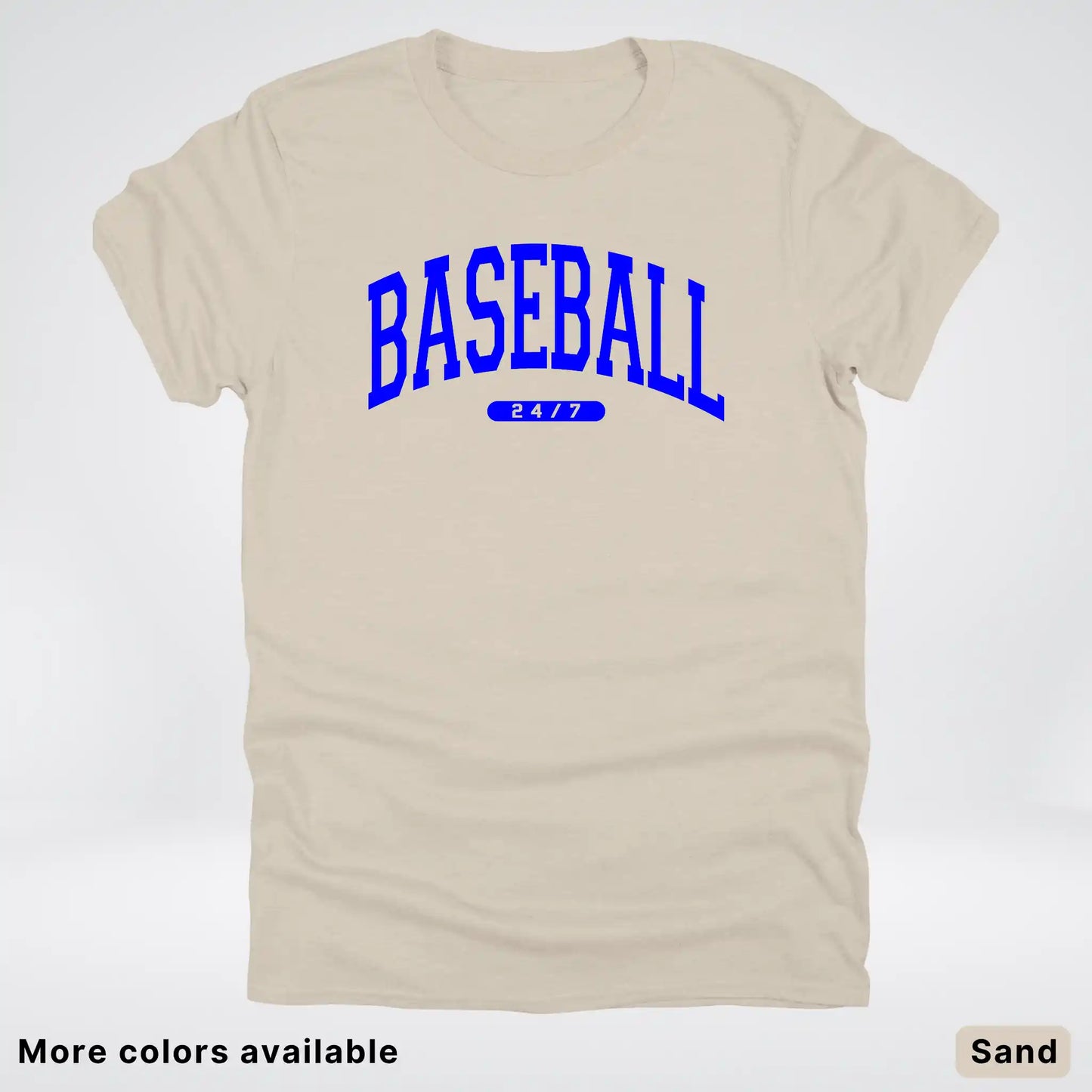 Baseball 24/7 – Blue Design - T-Shirt