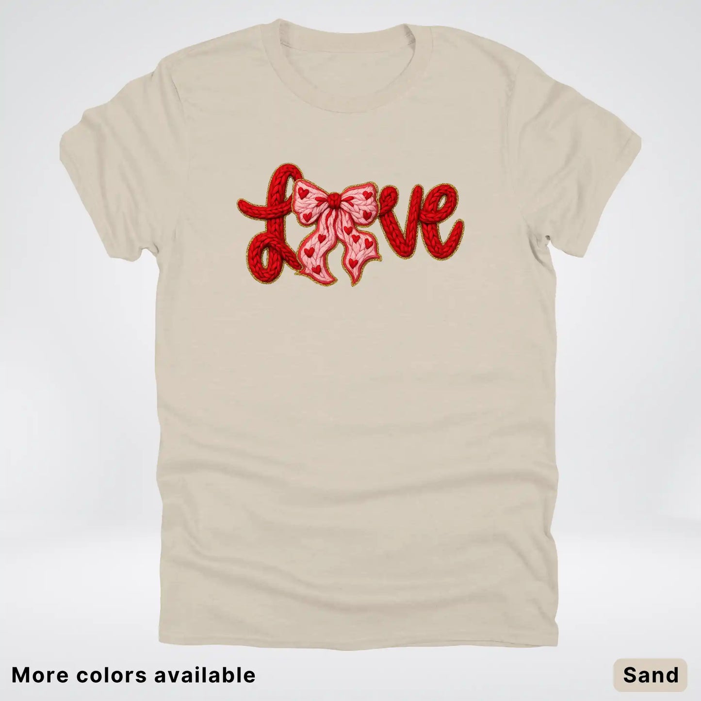 Love Bow Hook Yard Faux - T-Shirt