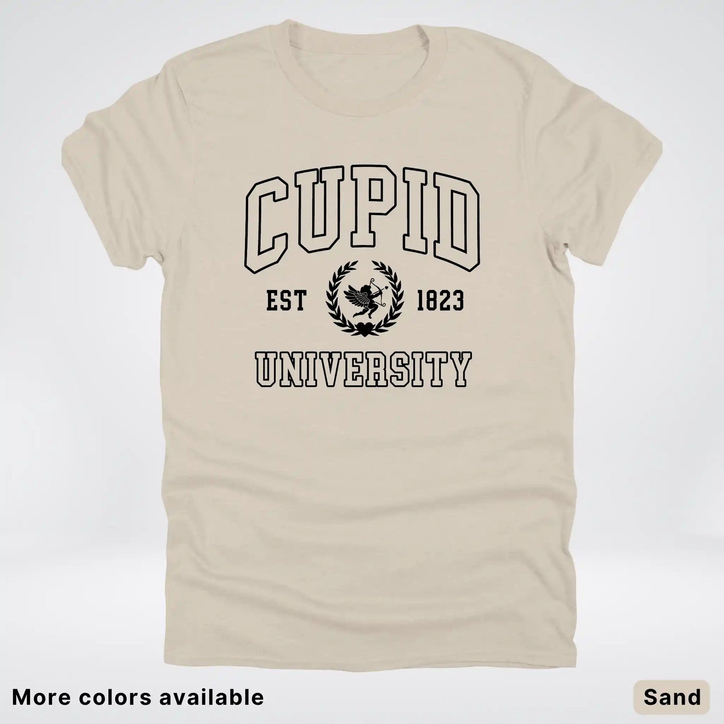 Cupid University Est 1823 - Black Design - T-Shirt