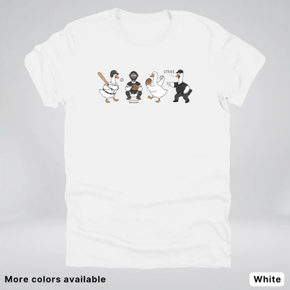 Baseball Goose Squad – Funny Baseball Goose Graphic T-Shirt