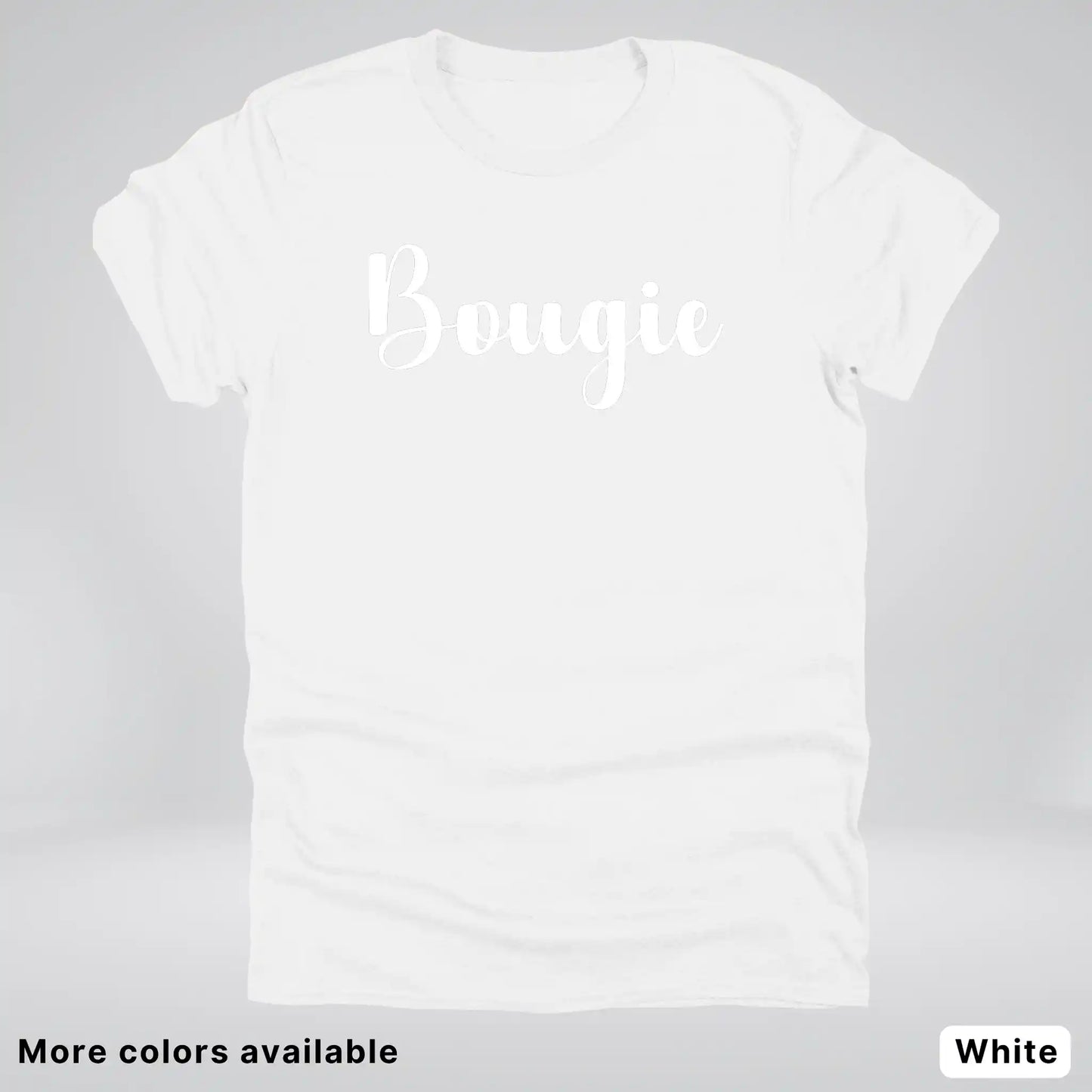 Bougie - White Design T-Shirt