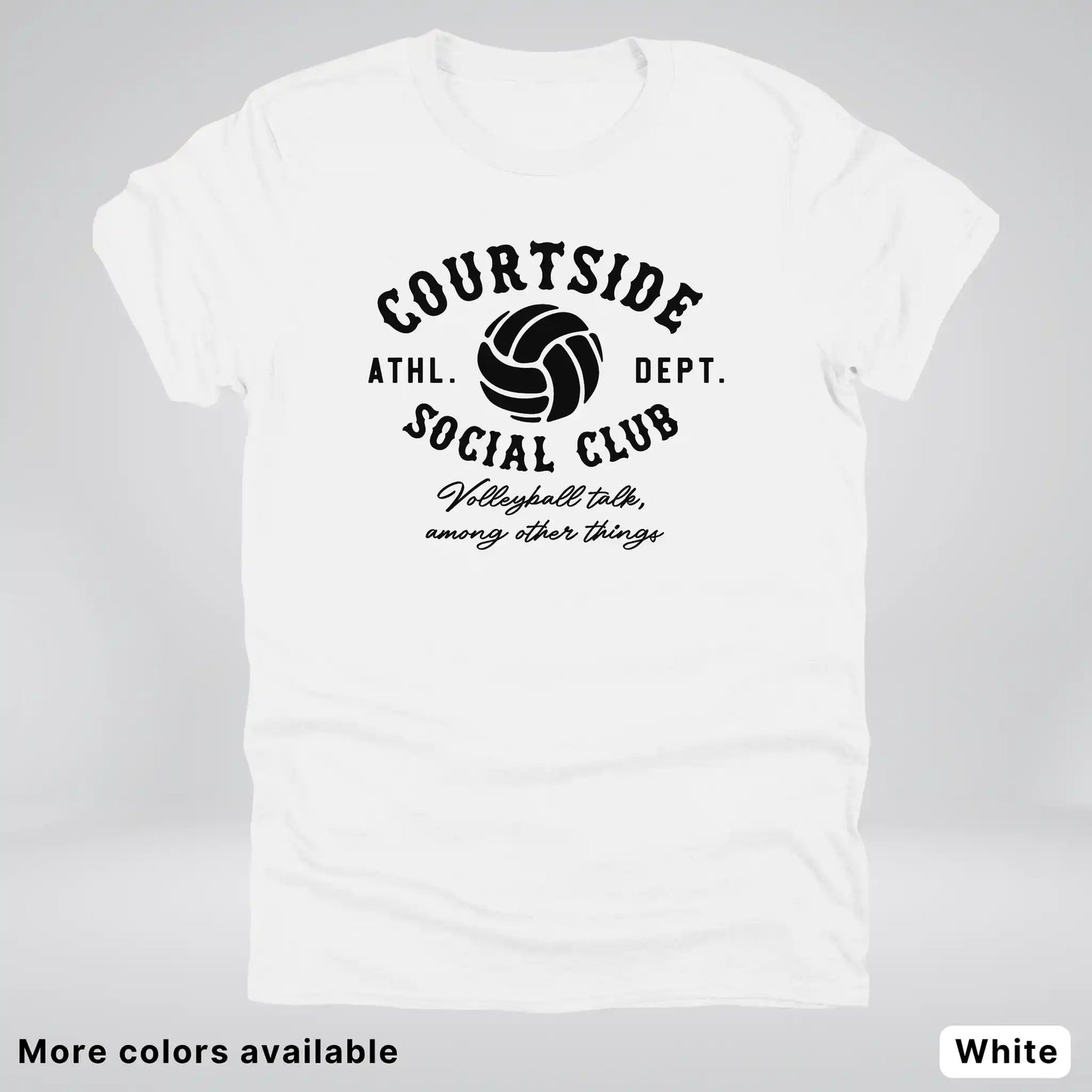 Courtside Social Club – Black Design – Volleyball - T-Shirt