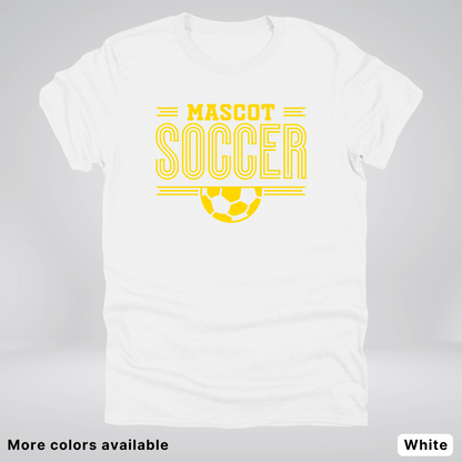 Custom Mascot – Gold Design 17 - Soccer T-Shirt