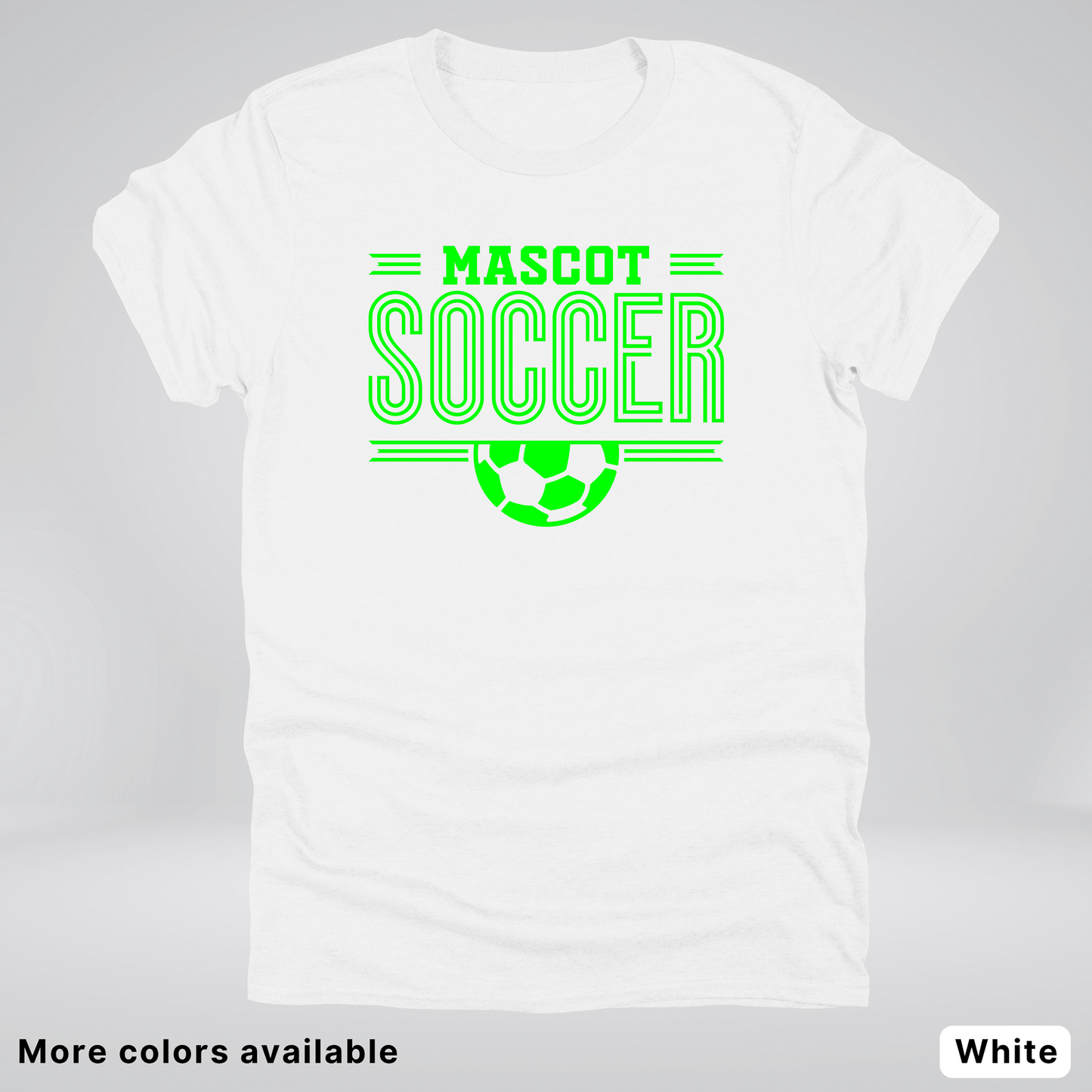 Custom Mascot – Green Design 21 - Soccer T-Shirt