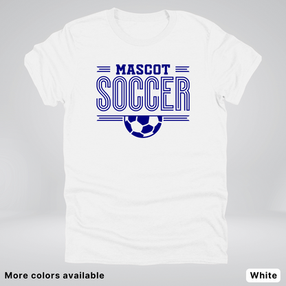 Custom Mascot – Navy Design 22 - Soccer T-Shirt