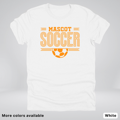 Custom Mascot – Orange Design 20 - Soccer T-Shirt