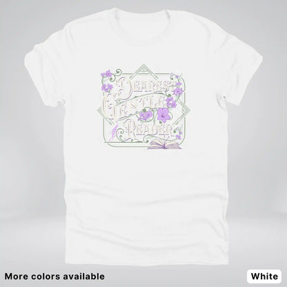 Dearest Gentle Reader – Vintage Floral Book Lover Graphic - T-Shirt