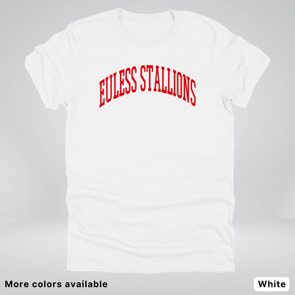 Euless Stallions – Classic Collegiate - Red Design - T-Shirt